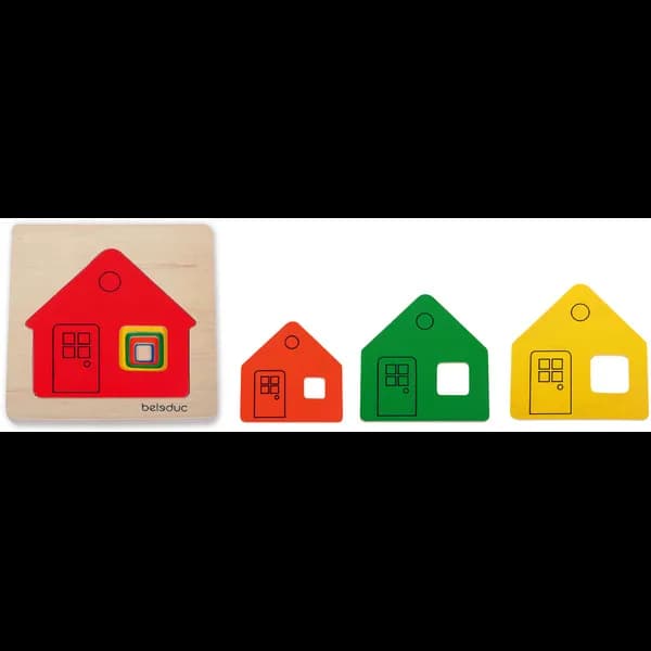 multi-layer puzzle cottage