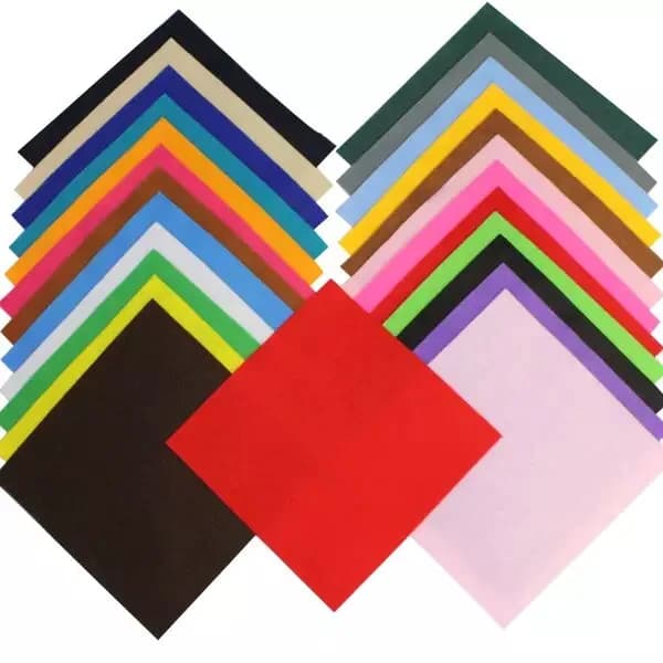 Felt Squares Assorted Colours