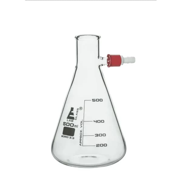 Conical Flask with side hole arm 500ml