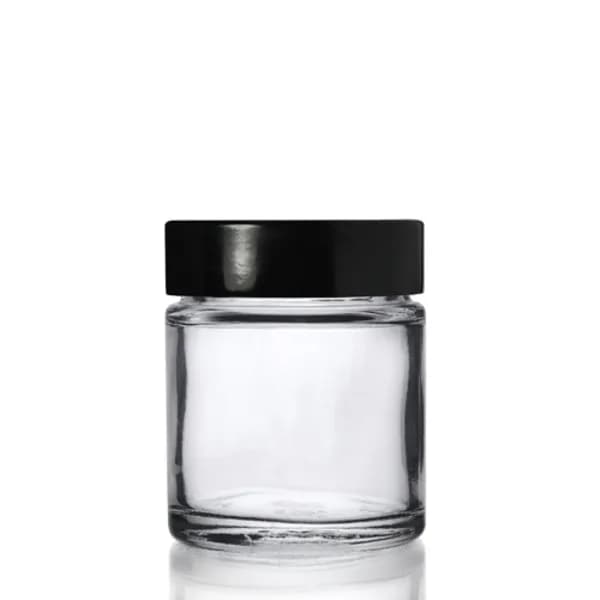 Glass Cosmetic Tins with screw cap 60ml