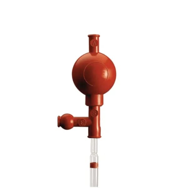 Pipette Filler - Bulb Type - Red - 25ml