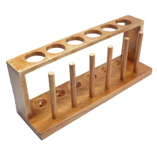 Rack Test Tube - Wooden