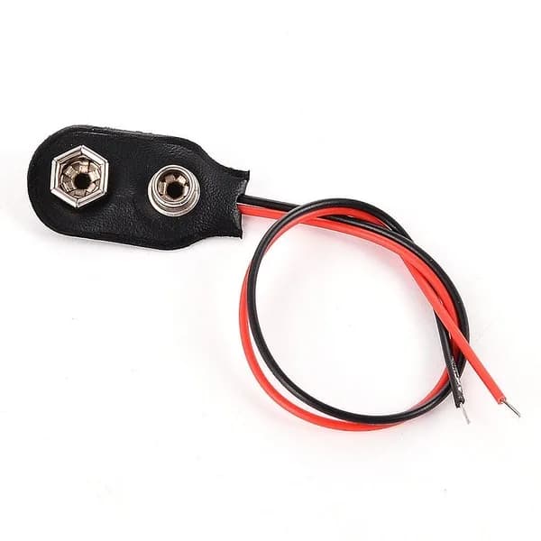 9v Battery clip without DC connector