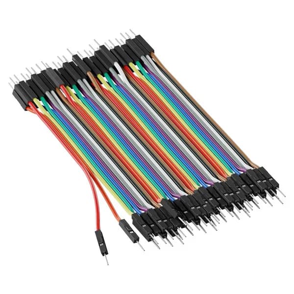 Male to Male Jumper Wire (Multicolor, 10cm Length) - 40/ Pack