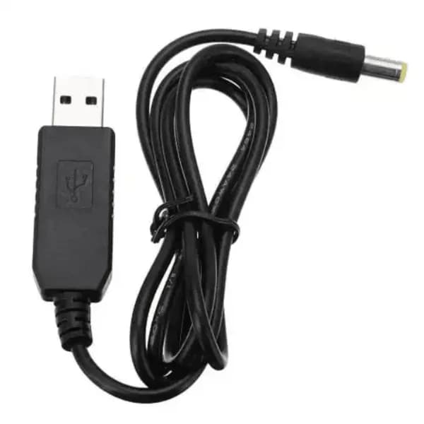 DC to DC 12V USB Booster Cable 5.5x2.1mm