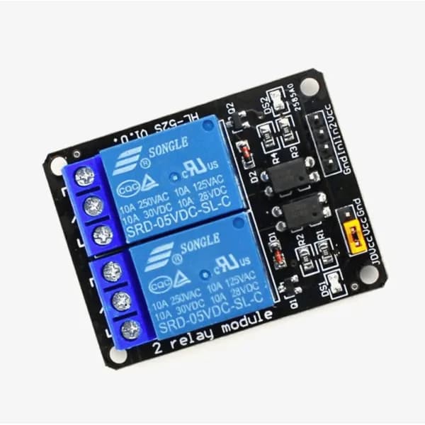 5V 2 Channel Optocoupler Relay Module