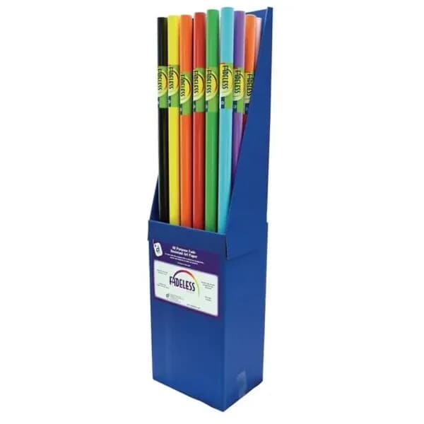 Fadeless Poster Paper Rolls Assortment- Plain Colours 1218mm x 3.6m