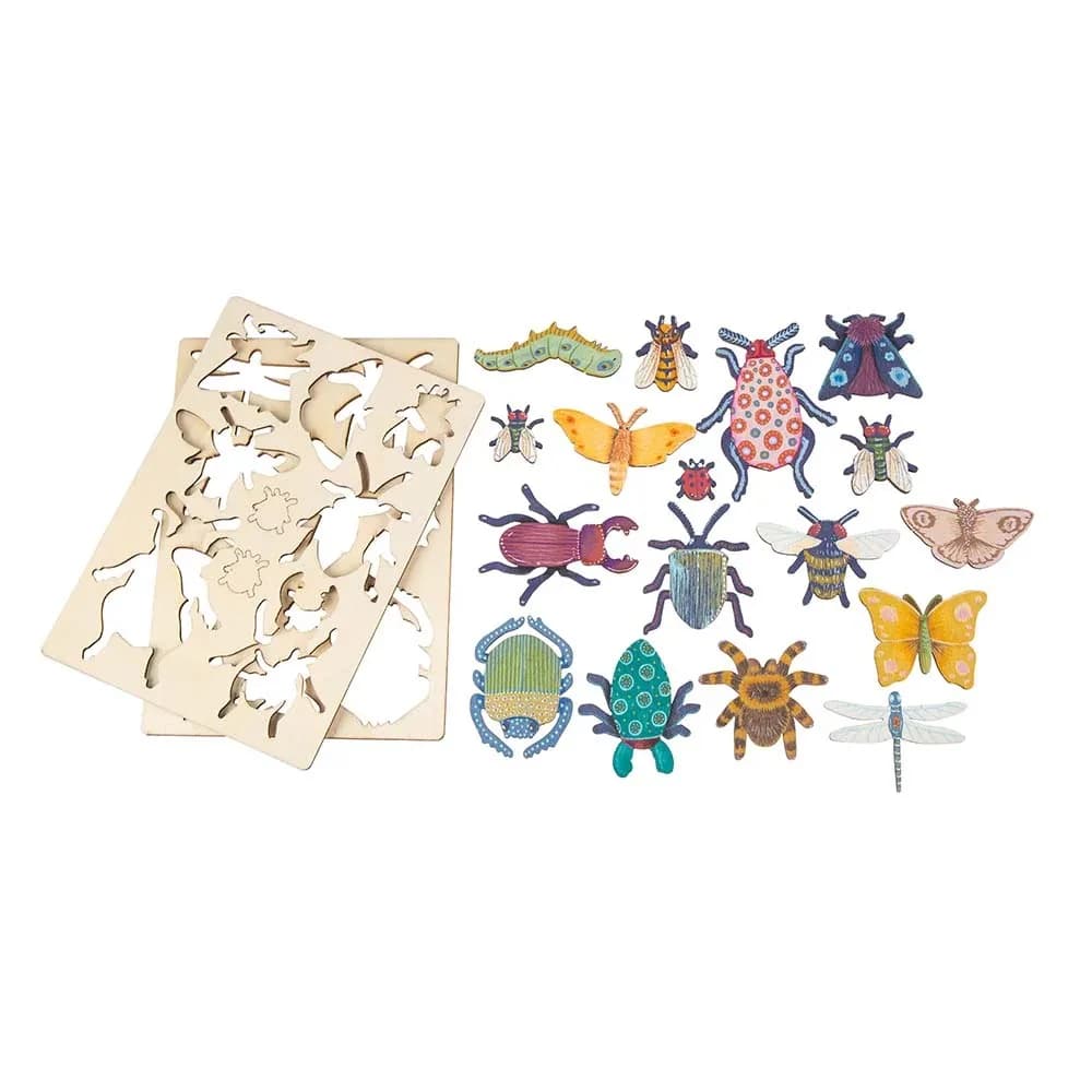 Wooden Press Out - Minibeasts