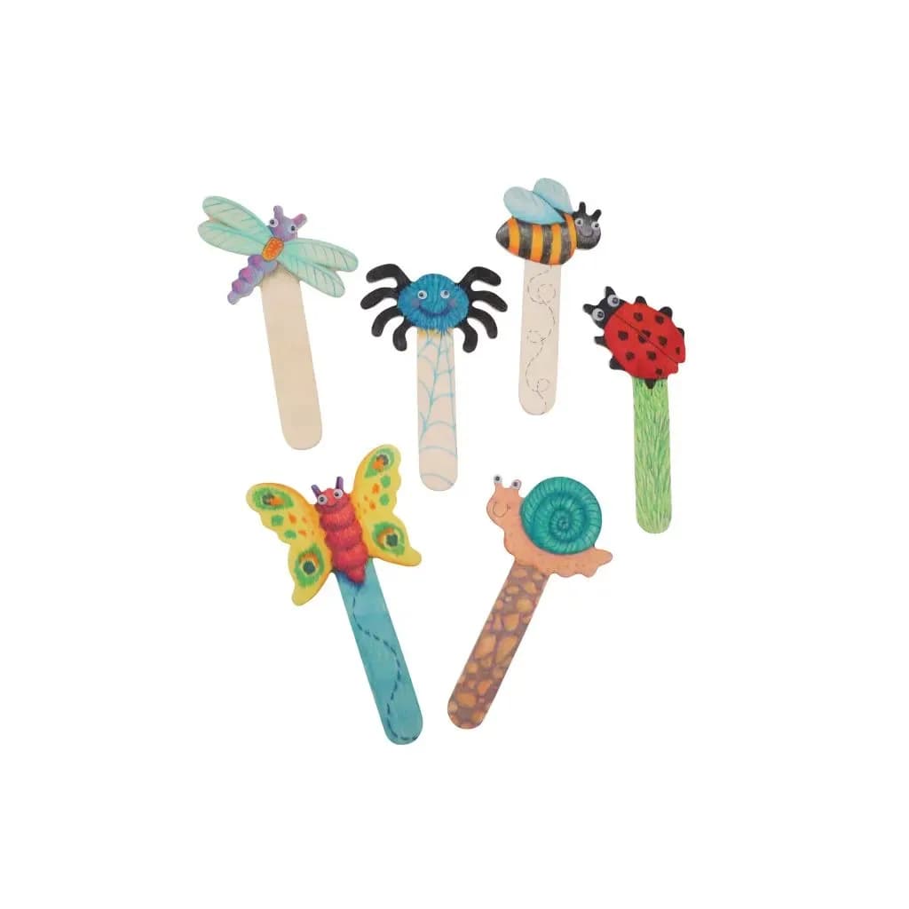 Wooden Craft Sticks - Bugs