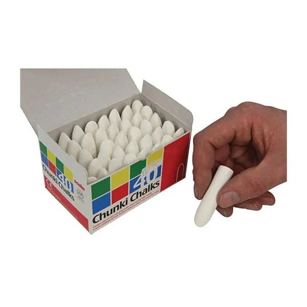 Chunki Chalk - White 40PCS