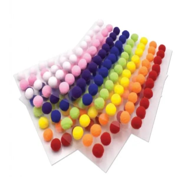 Pom Poms - Peel and Stick 240PCS
