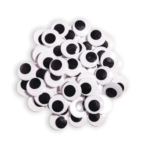 Wiggly Eyes - Black Jumbo 60PCS