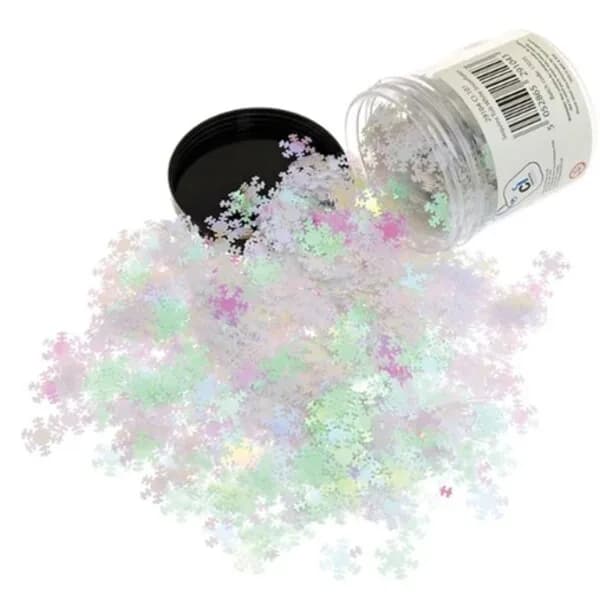 Sequins - Snowflake, Iridescent