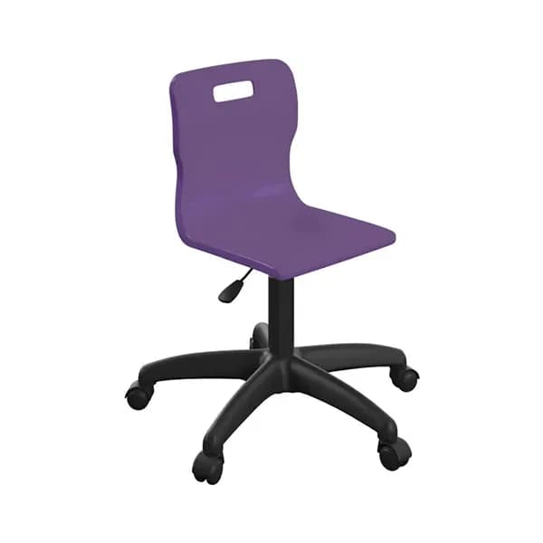 Titan Senior Swivel Chair with Black Base H420 - 510mm