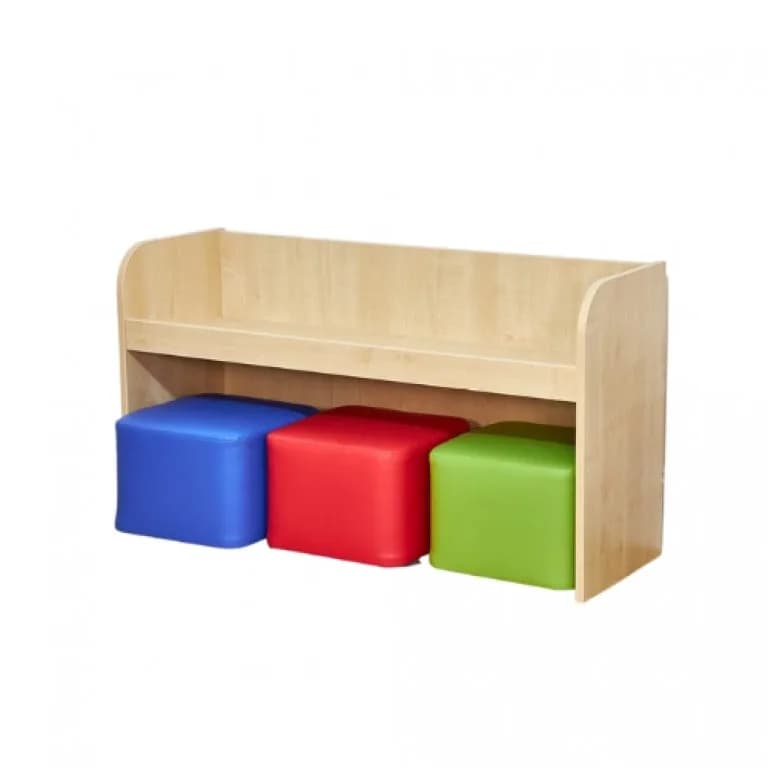 Activity Bench with Three Cube Seats
