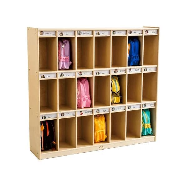 21 - Section School Bag Cabinet