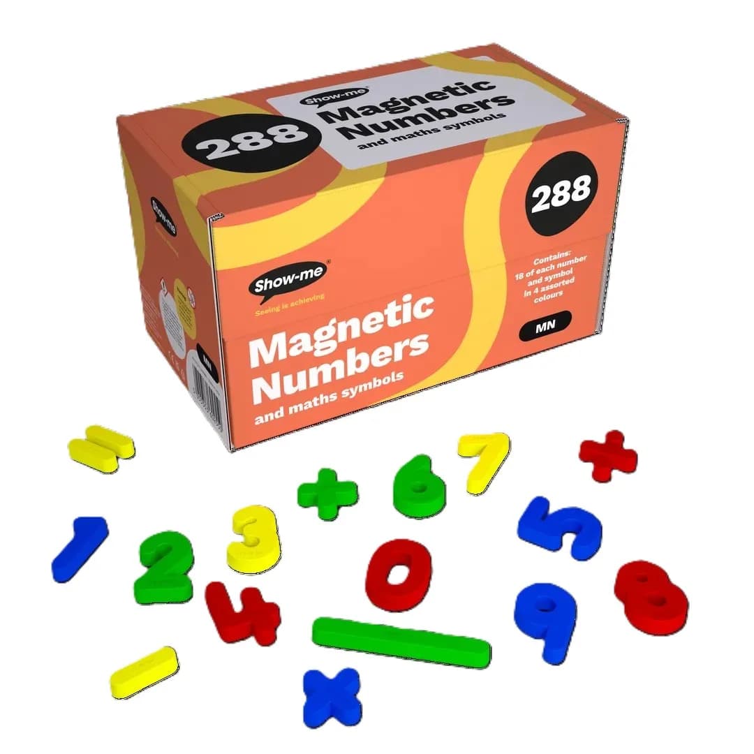 Magnetic Numbers and Maths Symbols - Pack of 286
