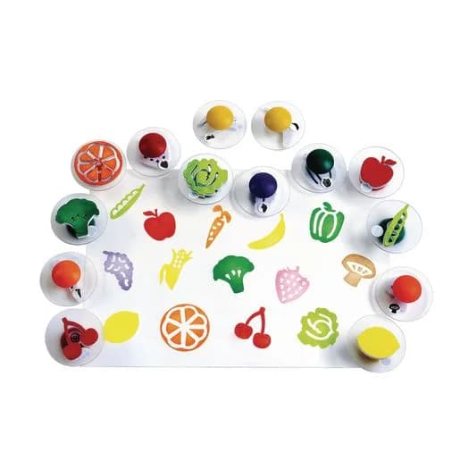 Easy-Grip Fruit & Veggies Stampers
