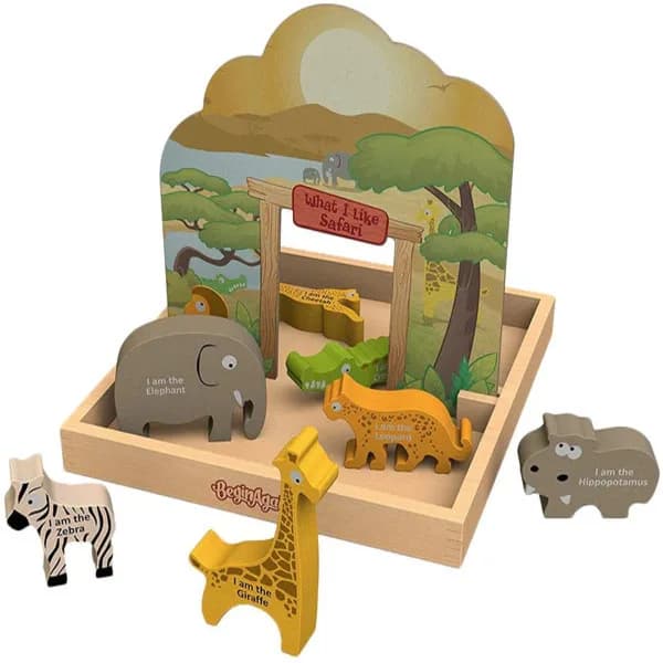 BeginAgain Story Box Safari Animals Set