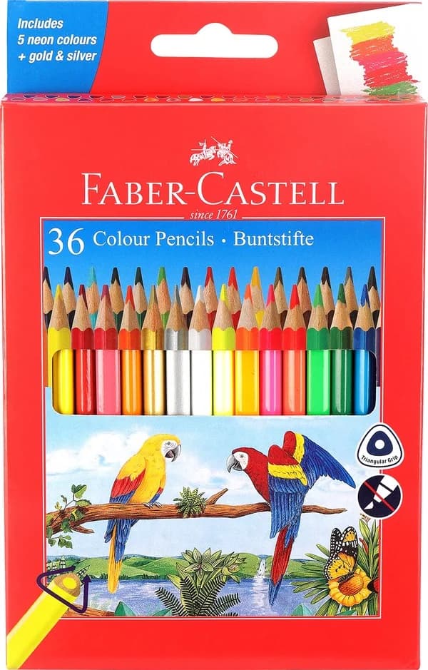 36 colour pencils