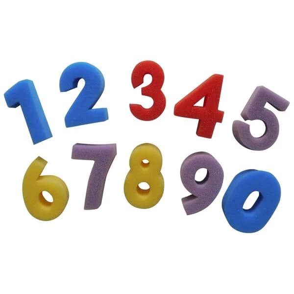 Number Printing Sponges