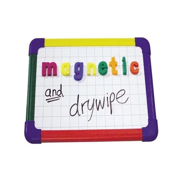 Framed Magnetic Drywipe Board Plain/Grid