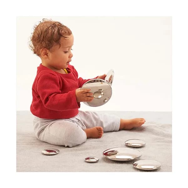 Sensory Reflective Silver Buttons