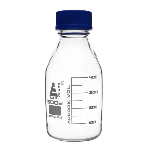 Reagent bottle with screw cap 500ml