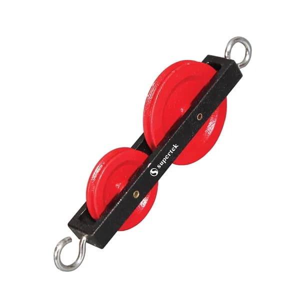 Pulley Double In Line Metal