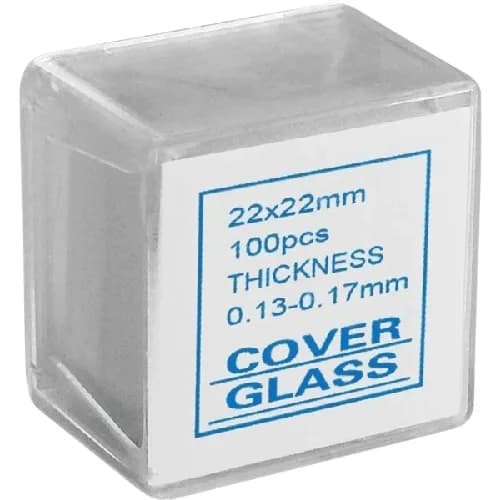 Microscopic Cover Glass 22x22mm (100pcs)