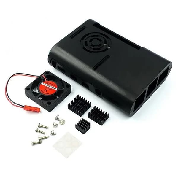 Raspberry pi 4 ABS Case with Fan and Heatsink