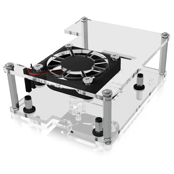 Raspberry Pi 3/4 B+ Acrylic Case wiith Fan