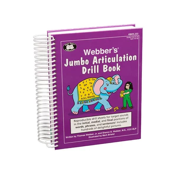 Webber's® Jumbo Articulation Drill Book