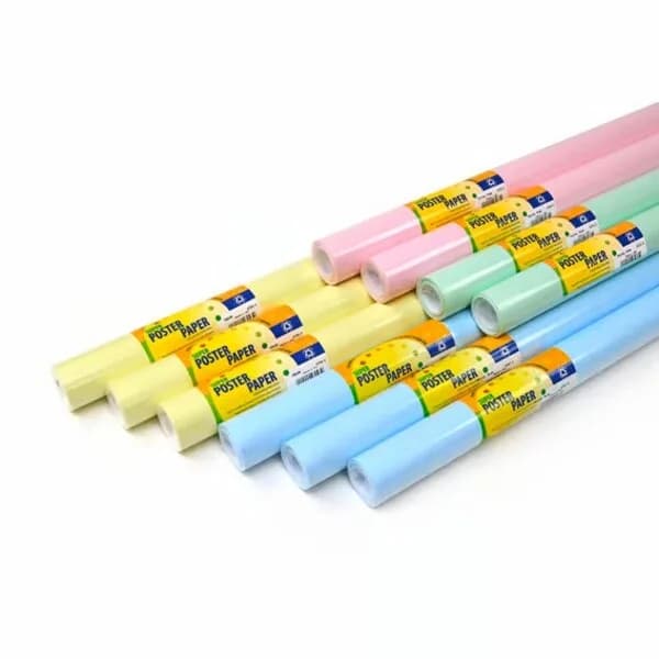 Poster Paper Rolls Assortment - Paster Colours 760mm x 10m