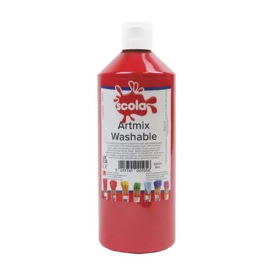 Artmix Washable Red - 500ml