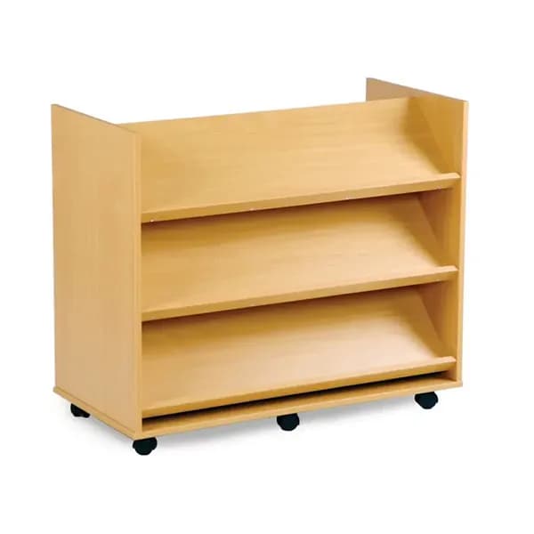 Library Unit With 3 Angled Shelves