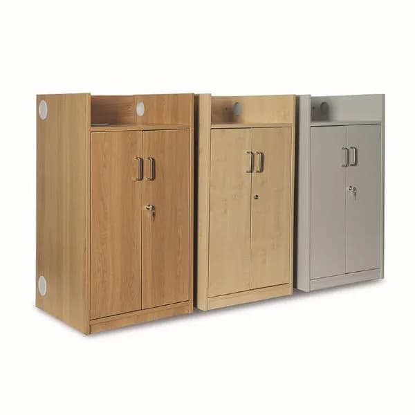 Floor Standing Lectern With Lockable Storage Cupboard
