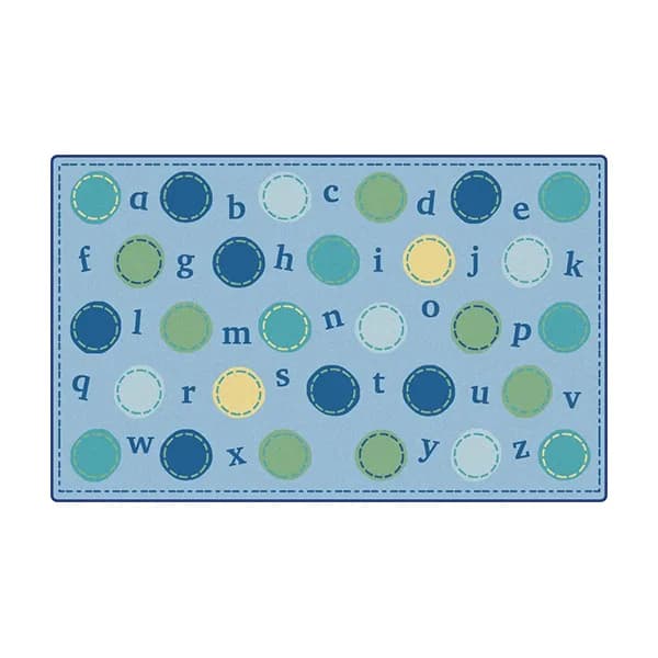 Alphabet Dots Rug Nature- Large