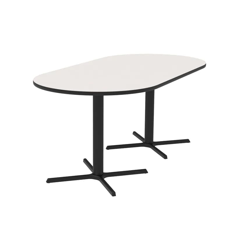 Café Table- Fun Shape with X Base 914x1829mm
