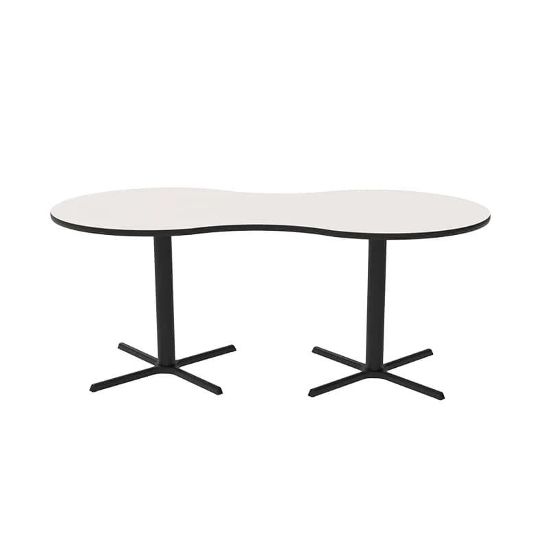 Café Table- Peanut with X Base 914x1829mm