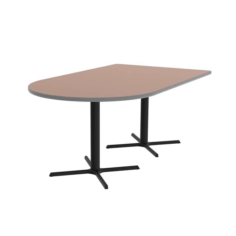 Café Table- D Shape with X Base 1219x1524mm